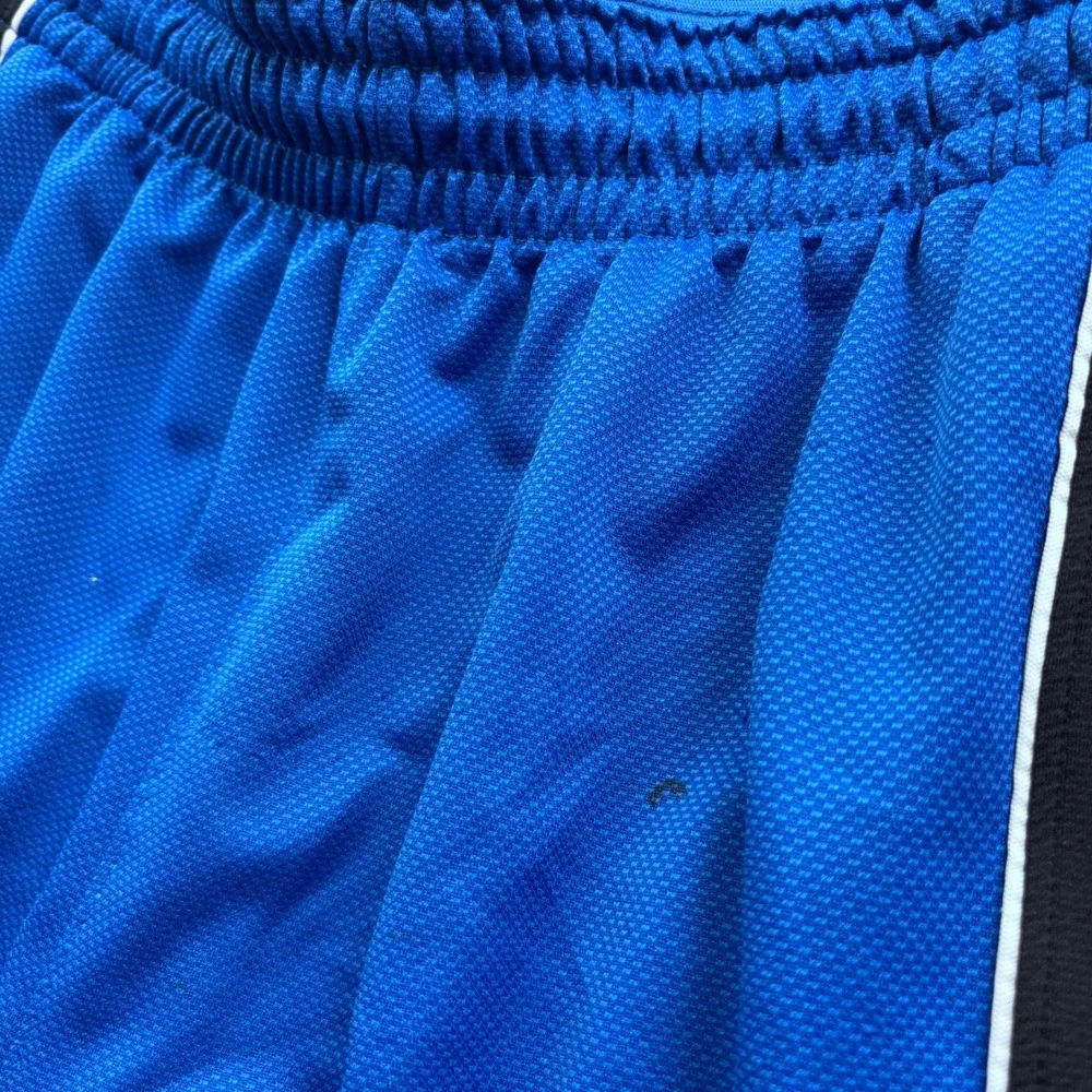 Jordan Mens Blue Black Dri-FIT Basketball Shorts L Jumpman Mesh Athletic Y2K VTG